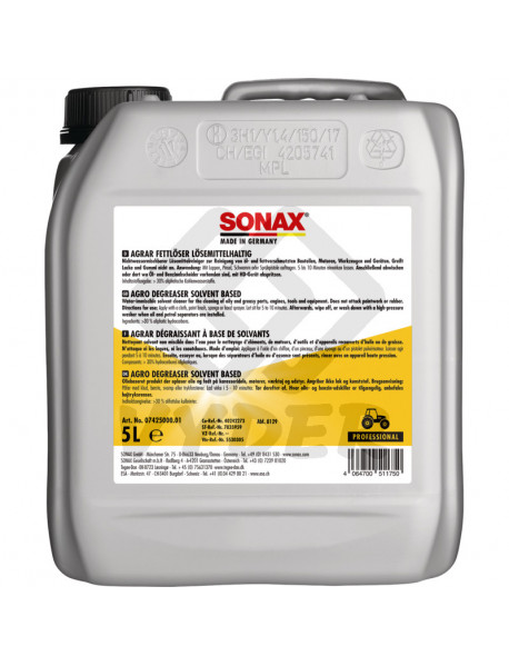SONAX AGRAR odmasťovač 5L