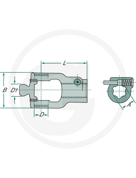 Walterscheid Nasadzovacia vidlica 1 3/8" (6)
