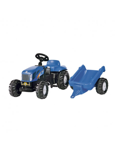 Šľapací traktor s prívesom New Holland T7040